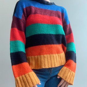 Urban Outfitters Crew Neck Striped Sweater (XS)